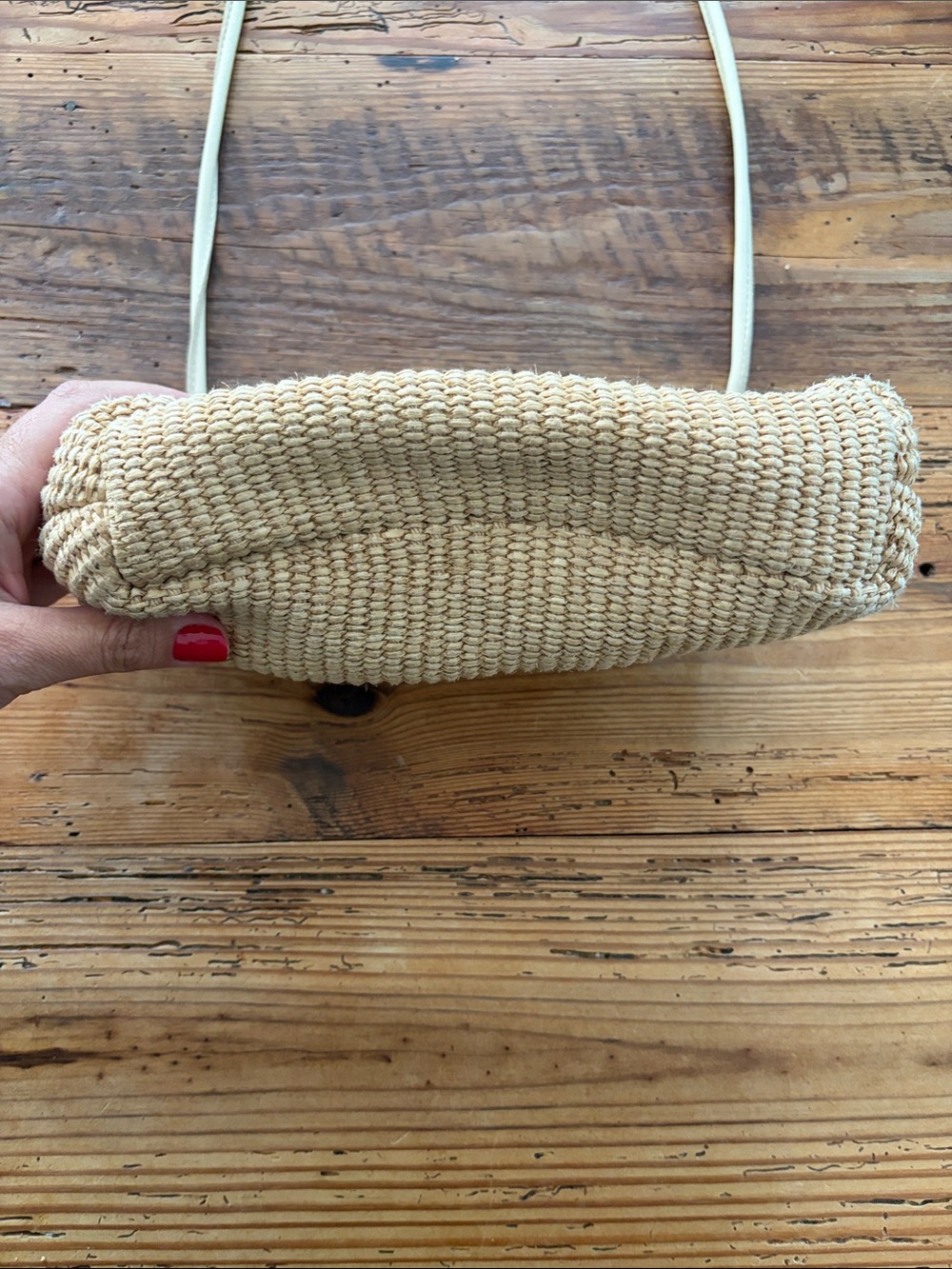 Mansur Gavriel Beige Mini Cloud Clutch - Picture 5 of 11